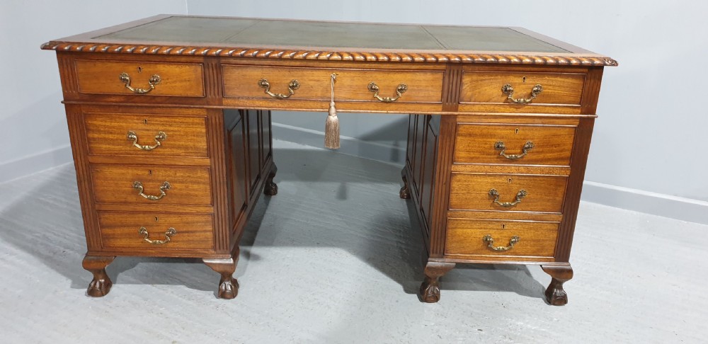 Top Quality Mahogany Pedestal Desk View II