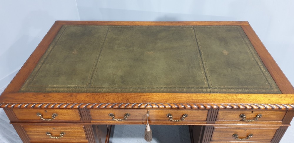 Top Quality Mahogany Pedestal Desk View III