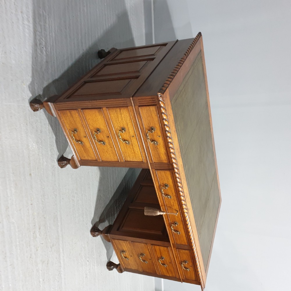 Top Quality Mahogany Pedestal Desk View IX