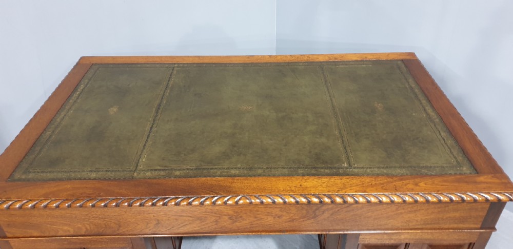 Top Quality Mahogany Pedestal Desk View XII