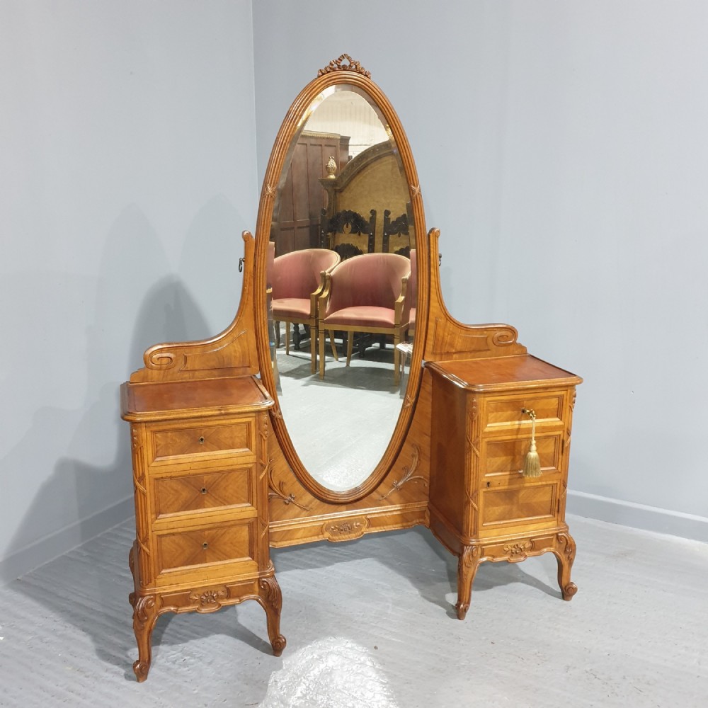 Outstanding French Walnut Dressing Table