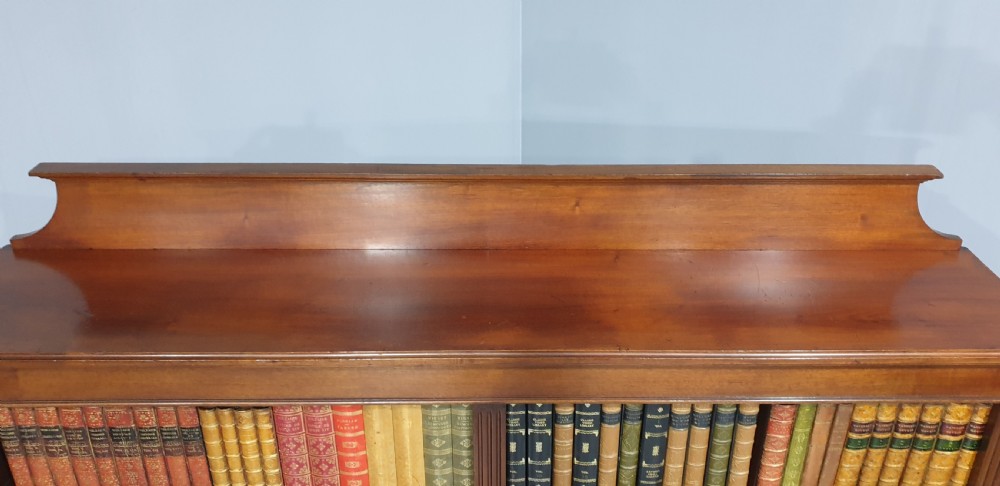 Super Mahogany Double Open Library Bookcase View VI