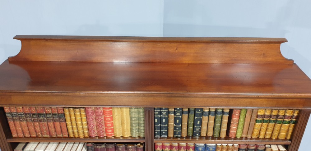 Super Mahogany Double Open Library Bookcase View VII