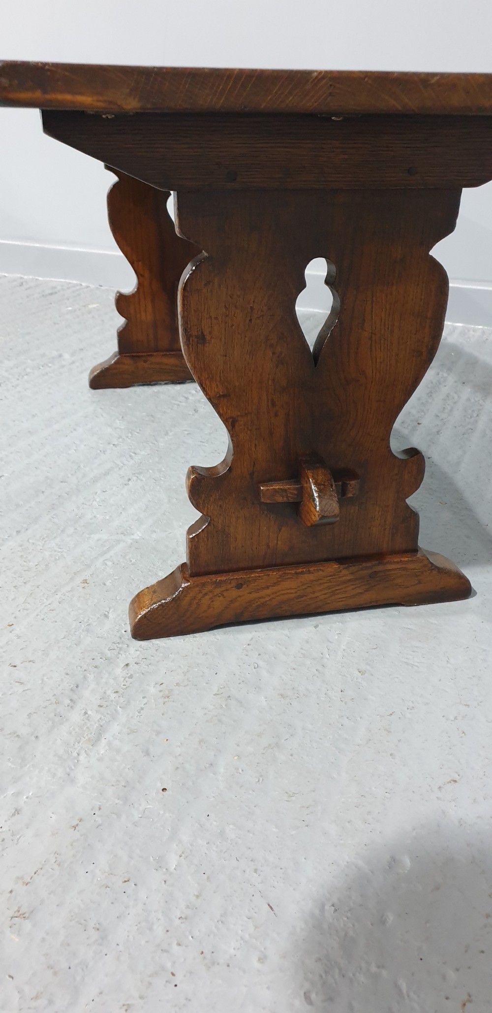 Solid Oak Plank Coffee Table View III