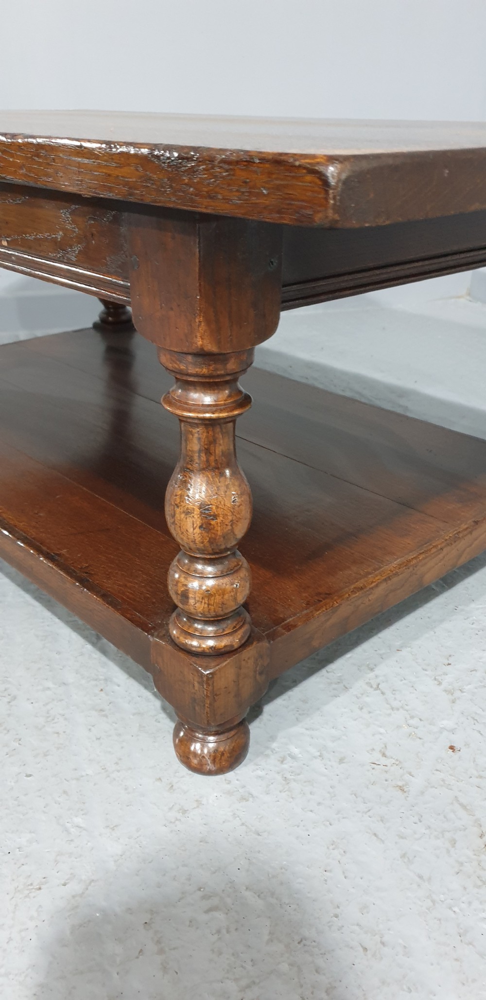 Solid Oak Plank Coffee Table View IV