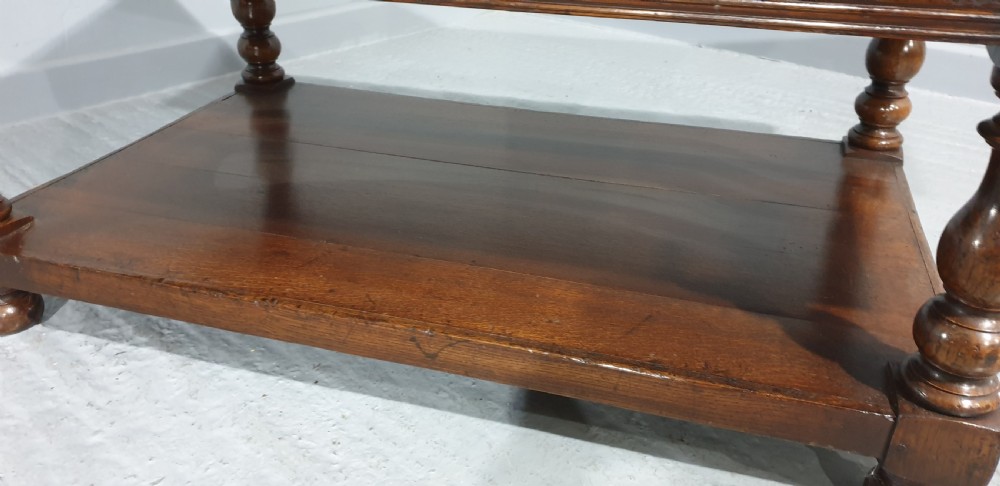 Solid Oak Plank Coffee Table View V