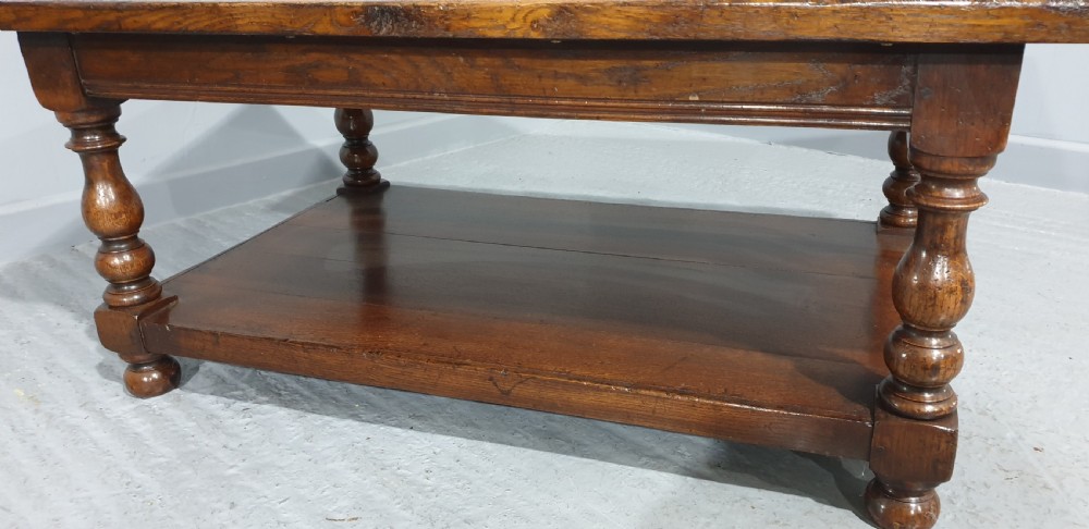 Solid Oak Plank Coffee Table View VI