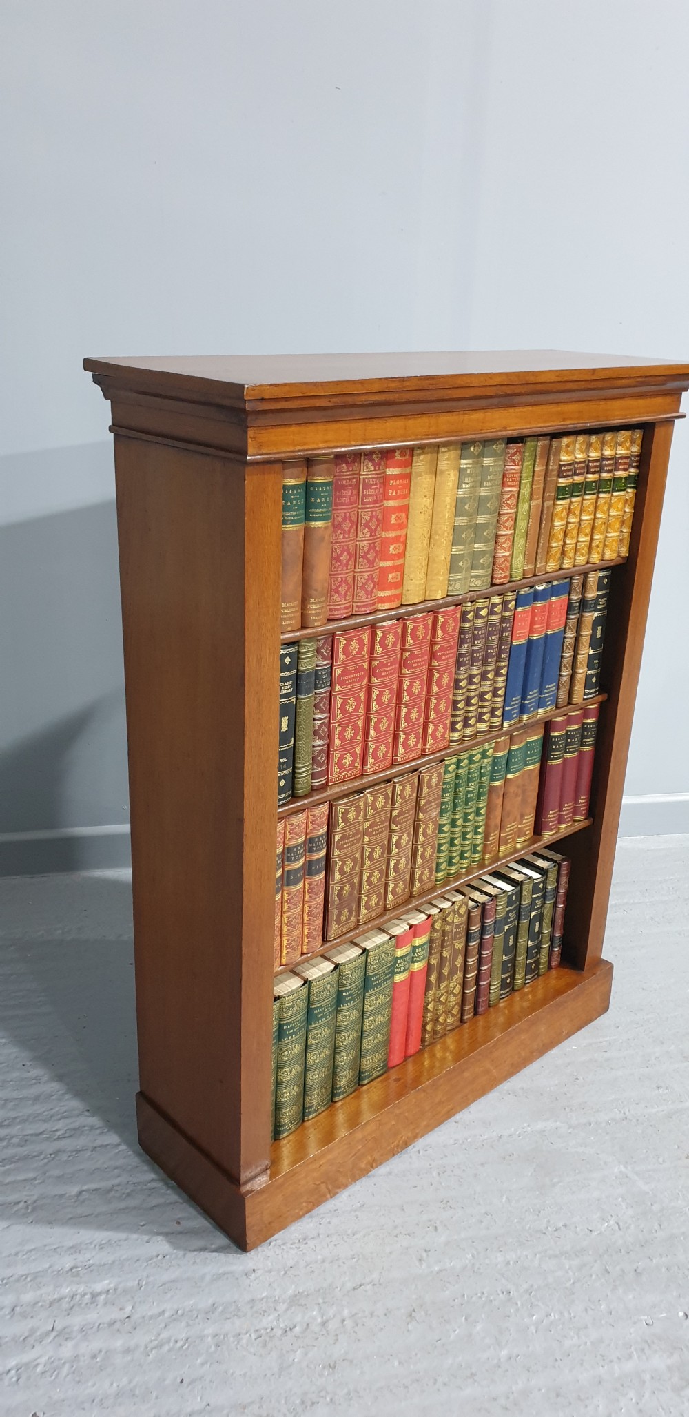 Very Good Oak Open Adjustable Library Bookcase View III