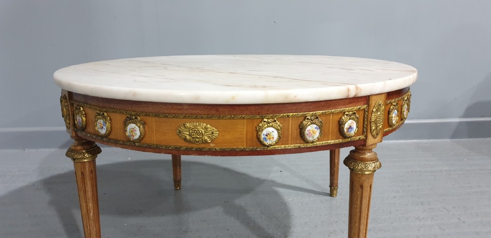 Fine French Marble Coffee Table View V