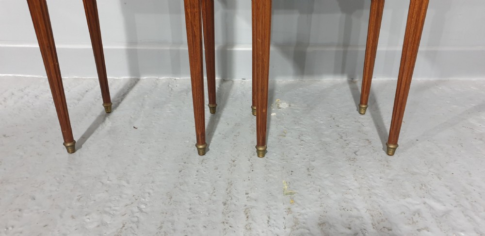 Pair French Empire Mahogany Bedside Lamp  Chests of Drawers View III