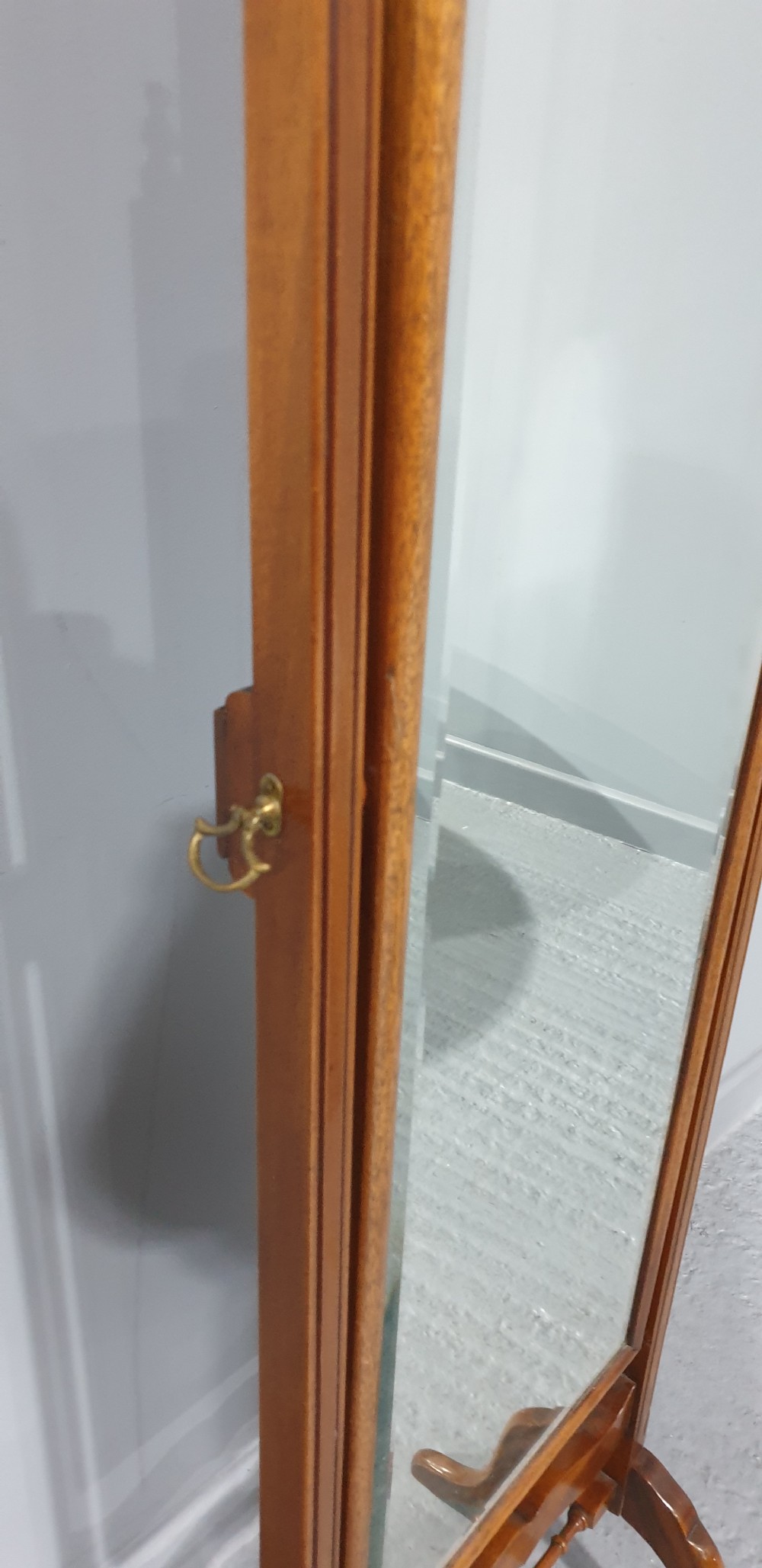 Fine Mahogany Cheval Mirror View III