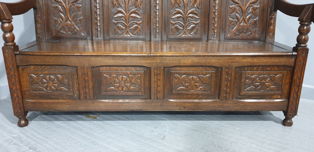 Superb Oak Settle View II
