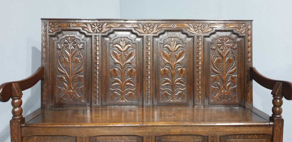 Superb Oak Settle View III
