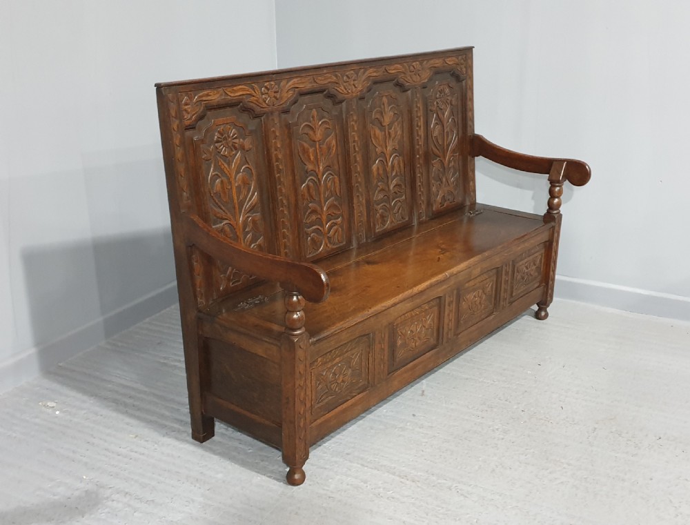 Superb Oak Settle View VII