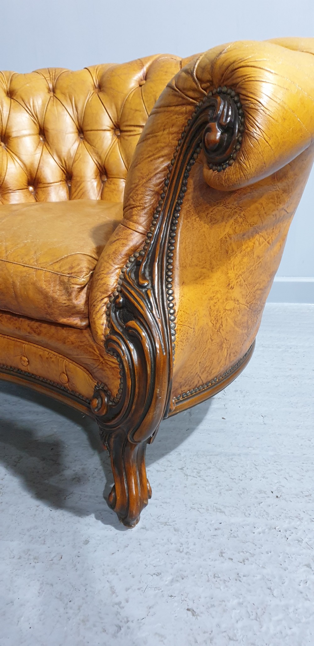 Outstanding Pair Leather Armchairs View VIII