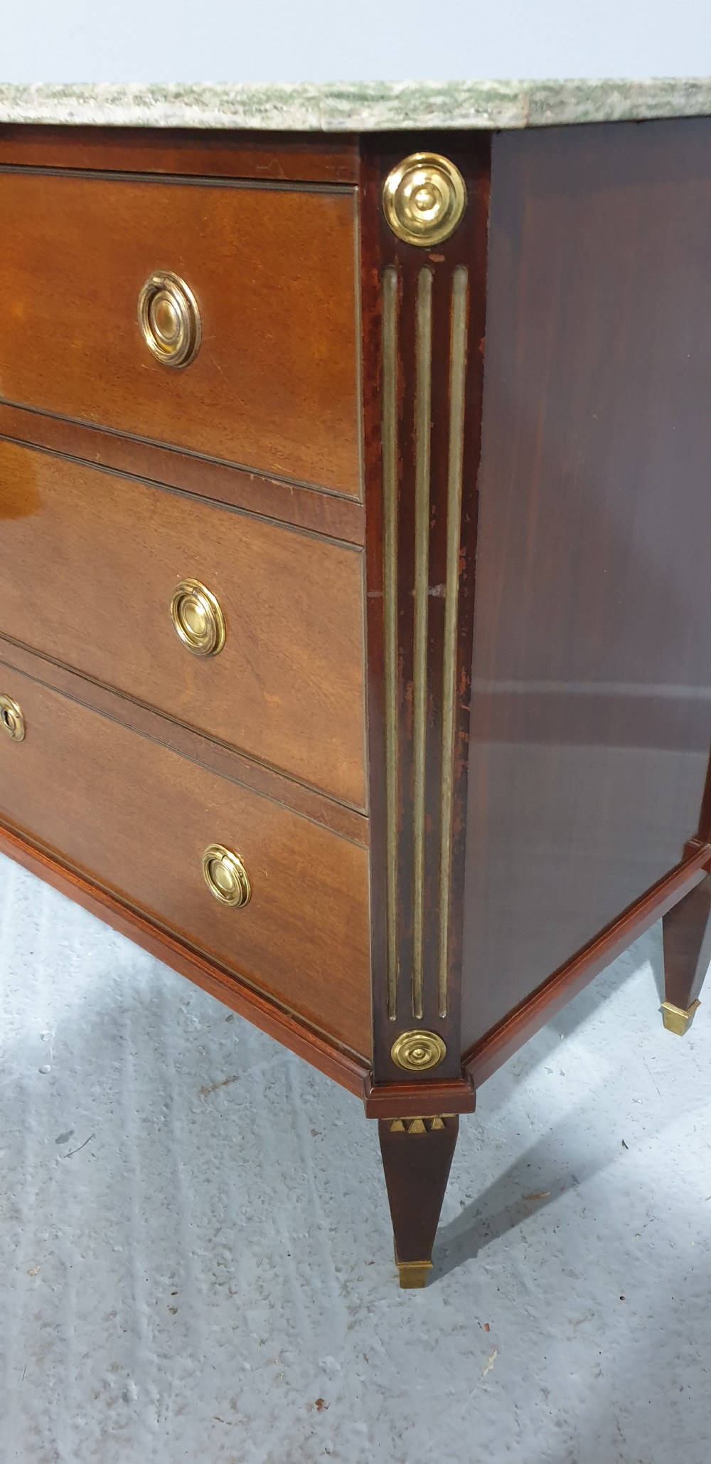 Empire Style Mahogany Commode Chest of Drawers View VIII
