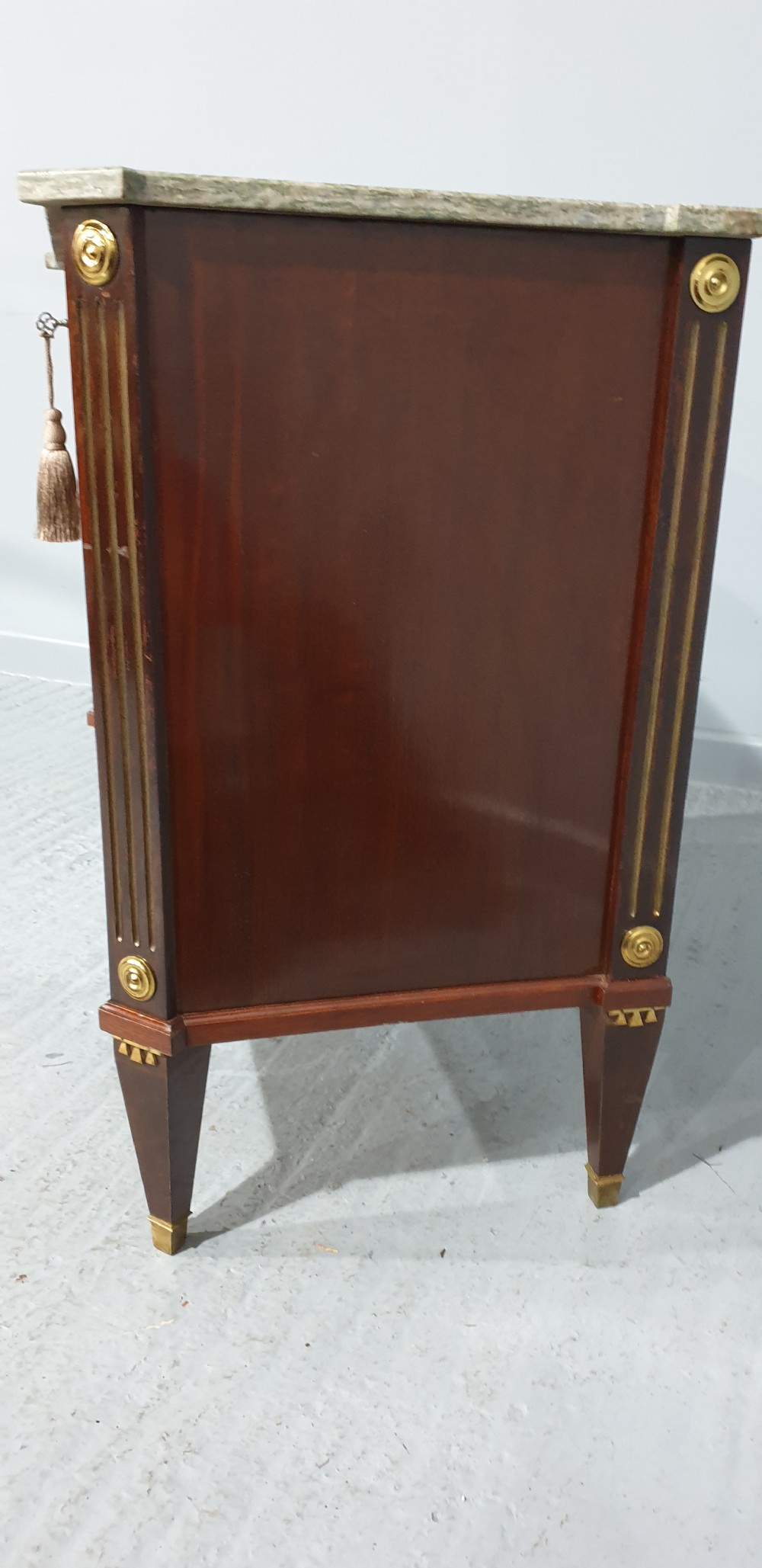 Empire Style Mahogany Commode Chest of Drawers View X