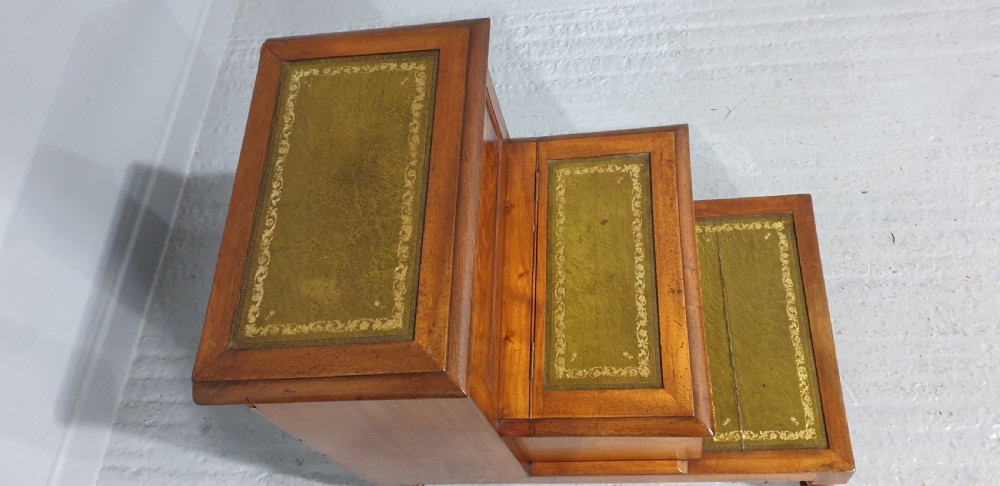 Victorian Mahogany Library Steps View VI