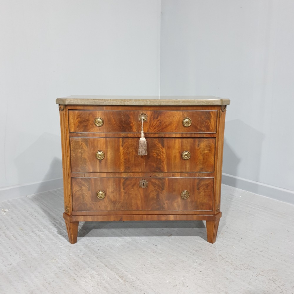 Very Good Empire Mahogany Commode Chest of Drawers View II