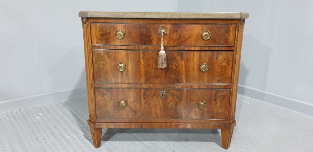 Very Good Empire Mahogany Commode Chest of Drawers View III