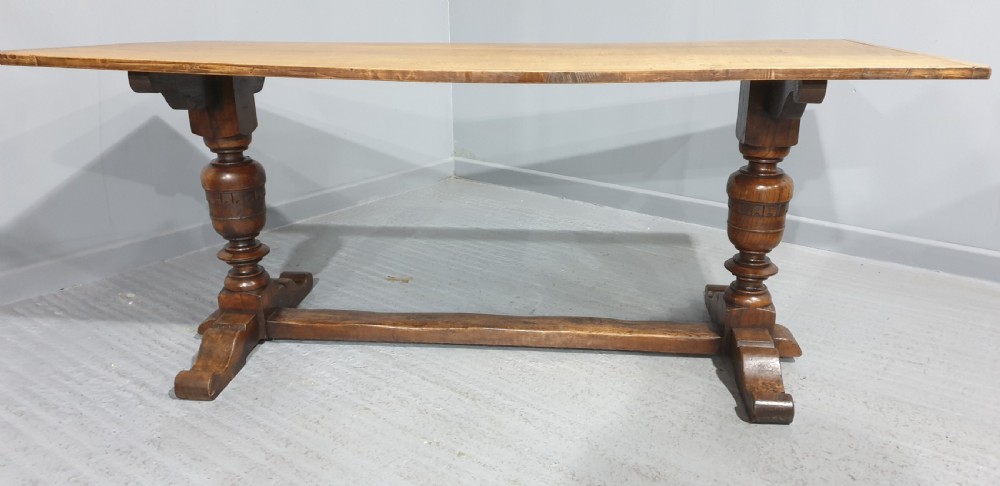 Oak Plank Refrectory Table View II