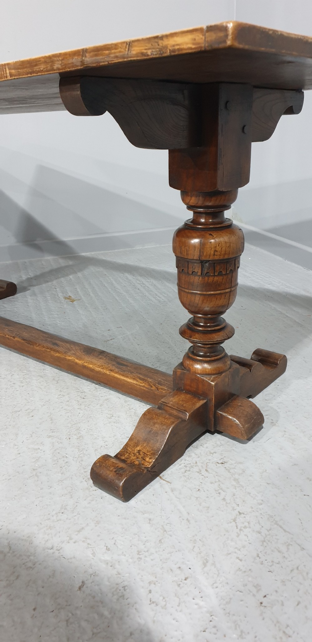 Oak Plank Refrectory Table View III