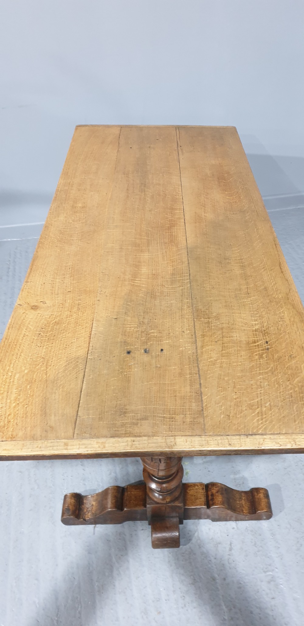 Oak Plank Refrectory Table View VI