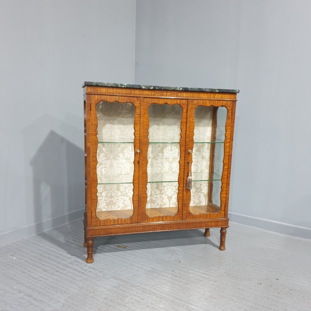 Fine Satinwood Inlaid Display Cabinet