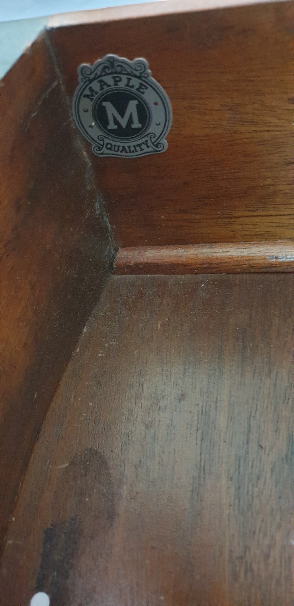 Mahogany Pedestal Desk by Maple and Co View V