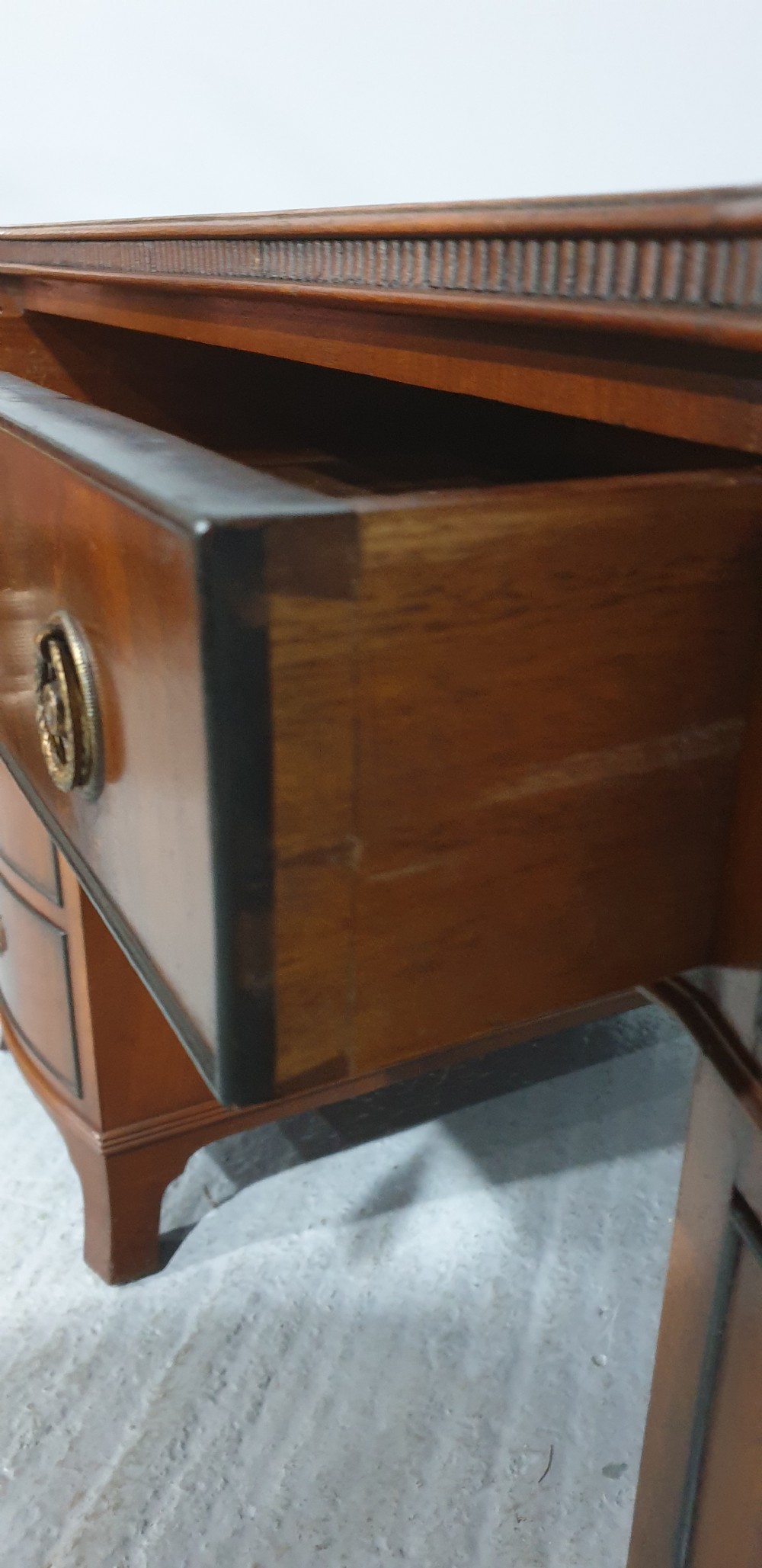 Mahogany Pedestal Desk by Maple and Co View X
