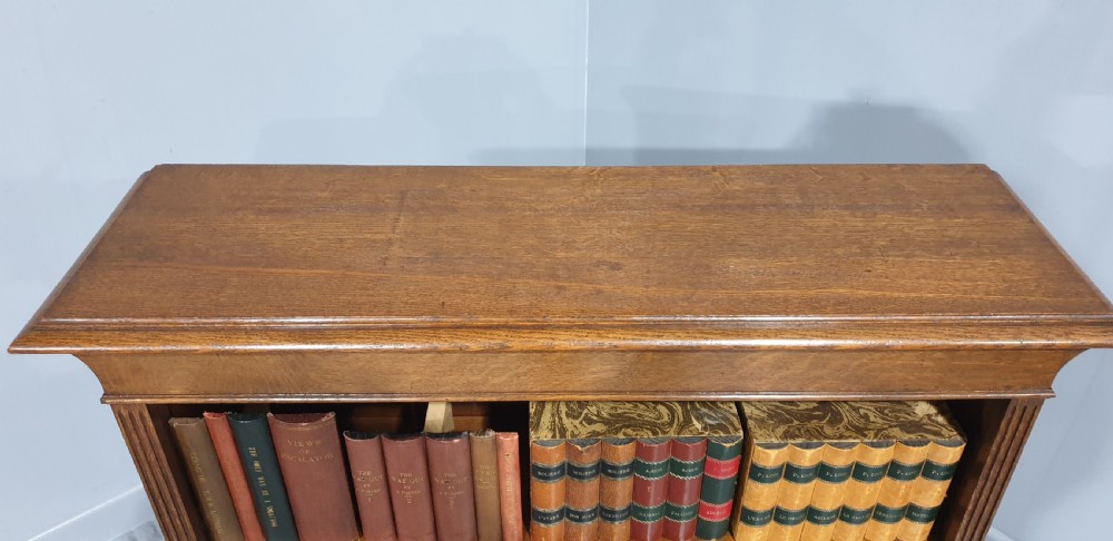 Art Noveau Open Oak Adjustable Bookcase View VI