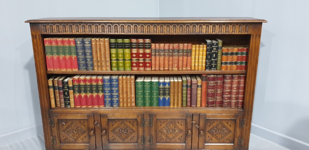 Oak Open Low Bookcase View III