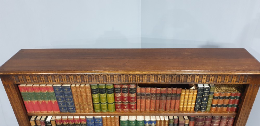 Oak Open Low Bookcase View IV