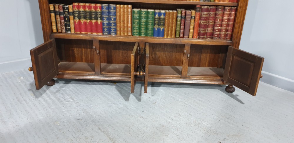 Oak Open Low Bookcase View VII