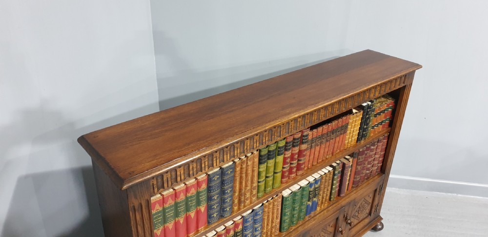 Oak Open Low Bookcase View X