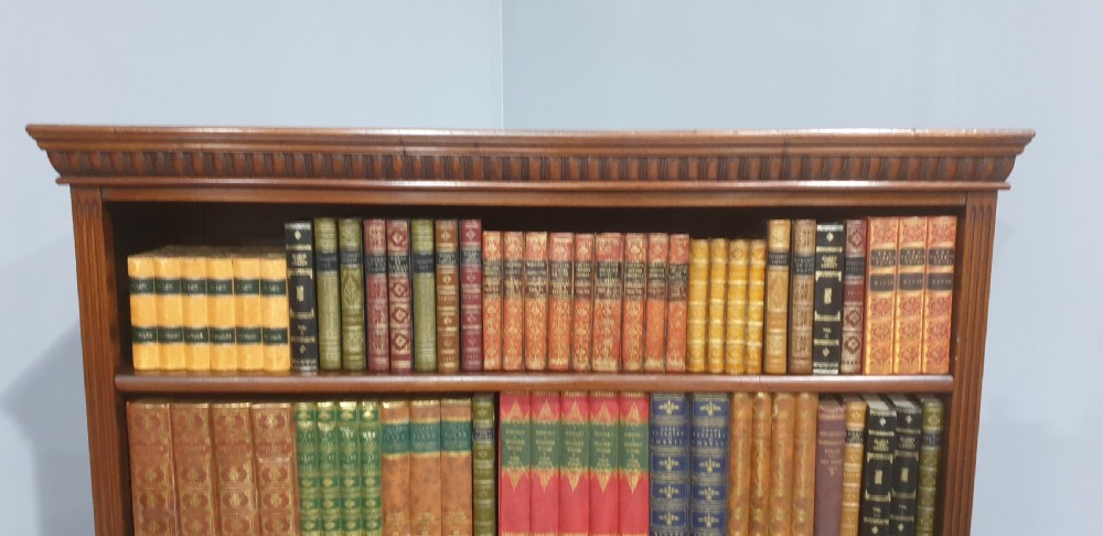 Solid Mahogany Open Adjustable Bookcase View III