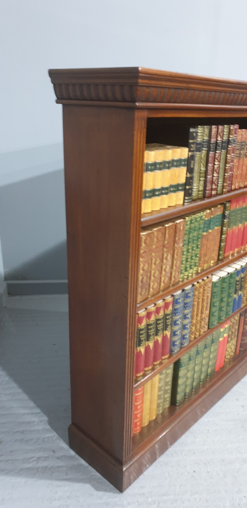Solid Mahogany Open Adjustable Bookcase View VIII