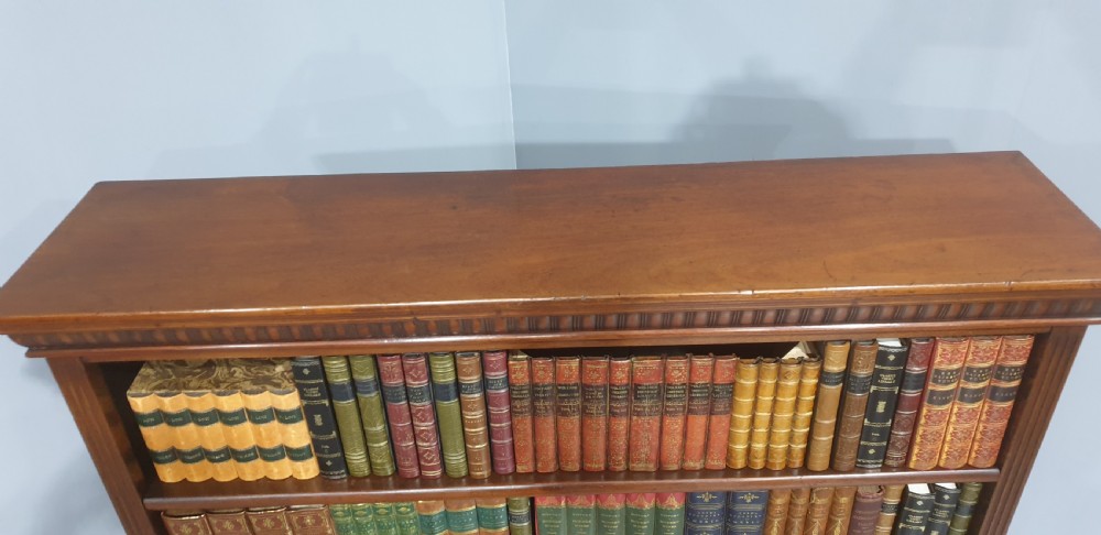 Solid Mahogany Open Adjustable Bookcase View IX