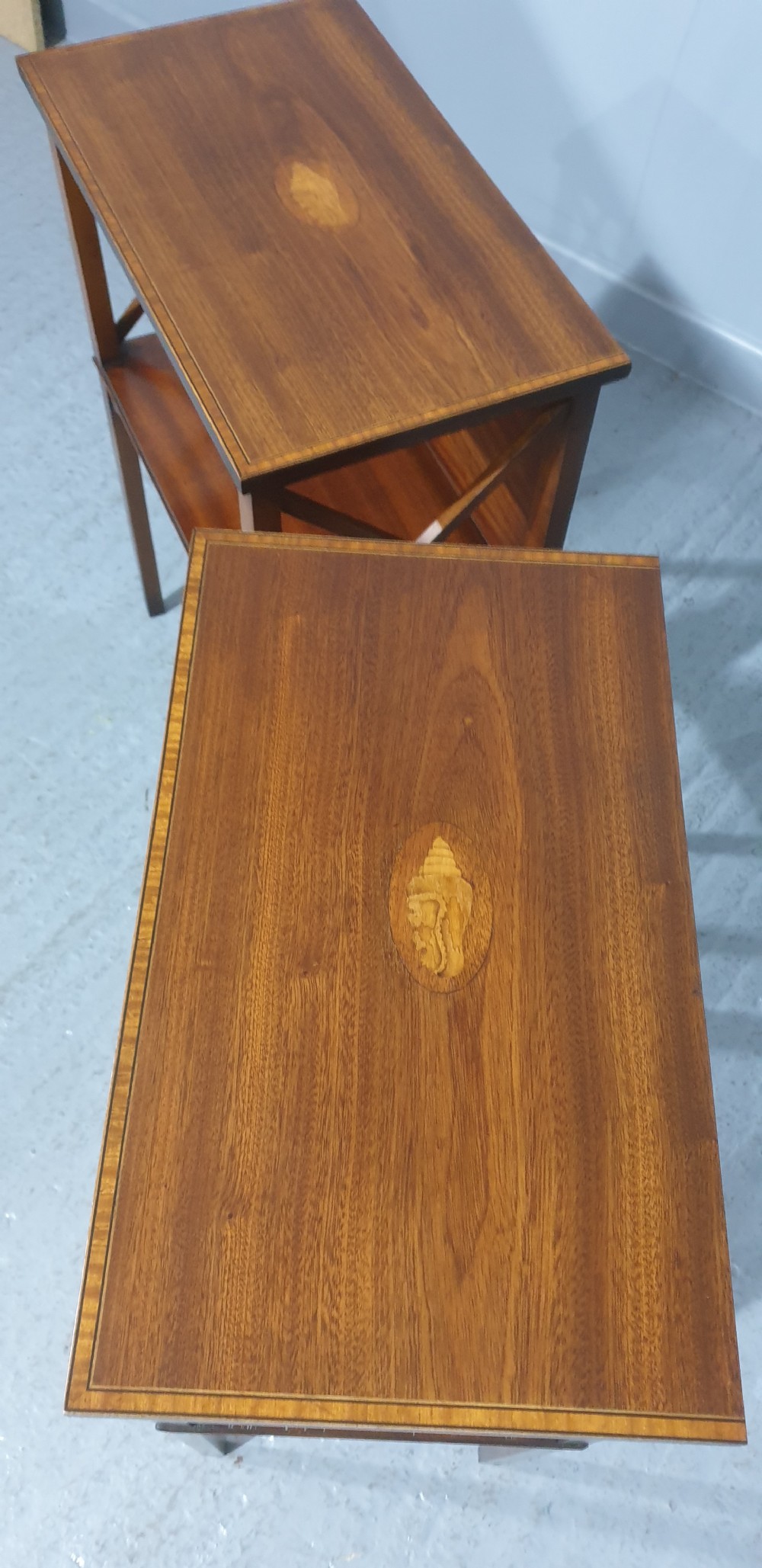 Pair Mahogany Bedside Lamp Tables View IV