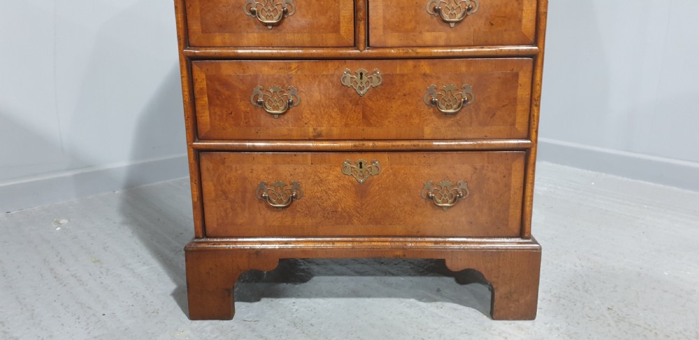 Super Burr Walnut Queen Anne Bureau View III