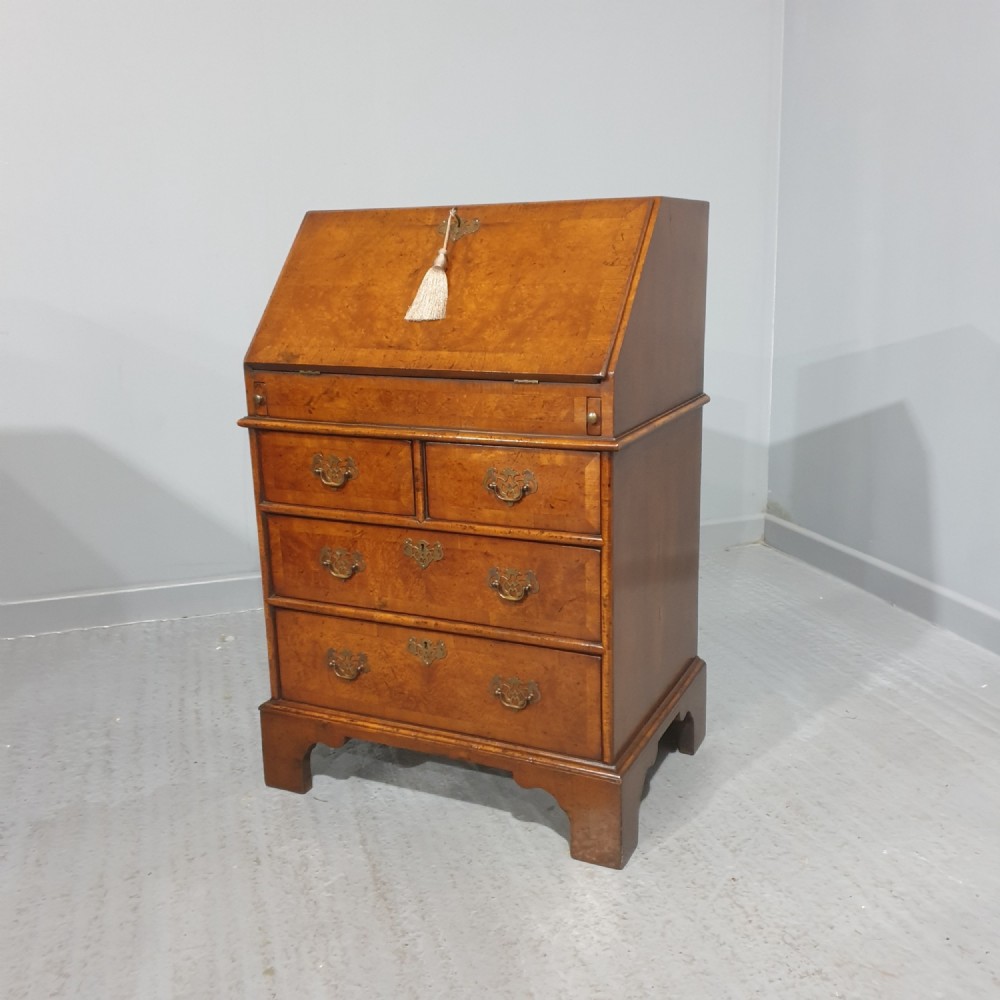 Super Burr Walnut Queen Anne Bureau