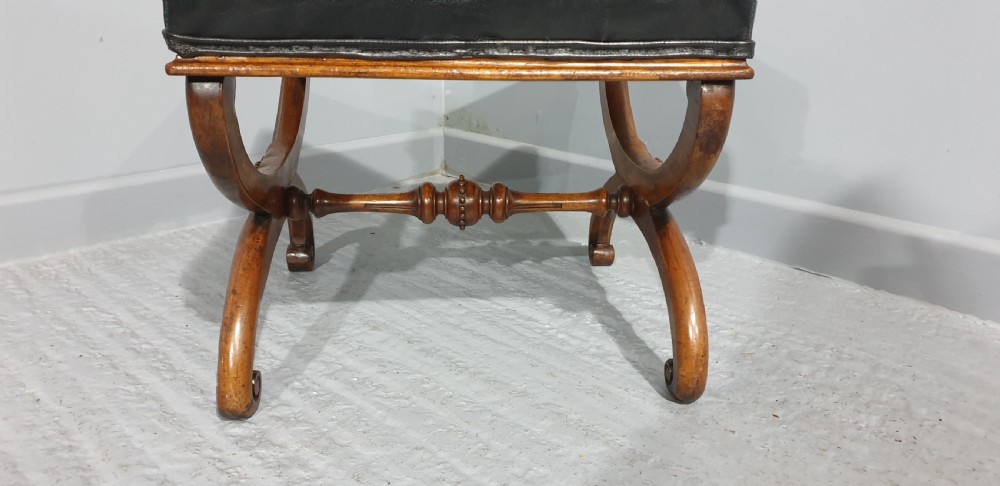 Victorian Leather Stool View III