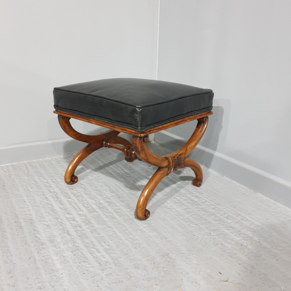 Victorian Leather Stool
