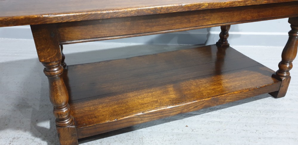 Solid Oak Coffee Table View II