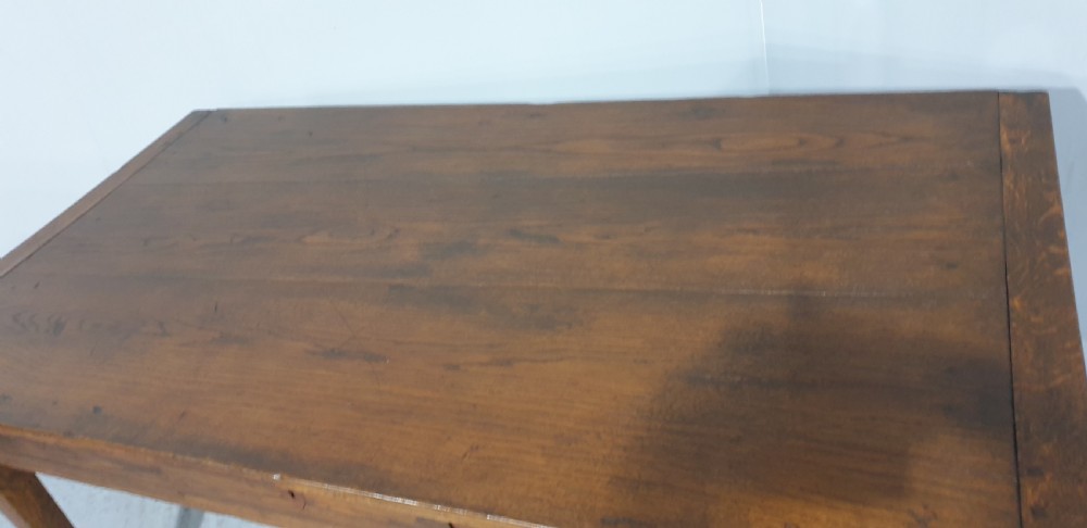 French Oak Plank Kitchen Farmhouse Table View V