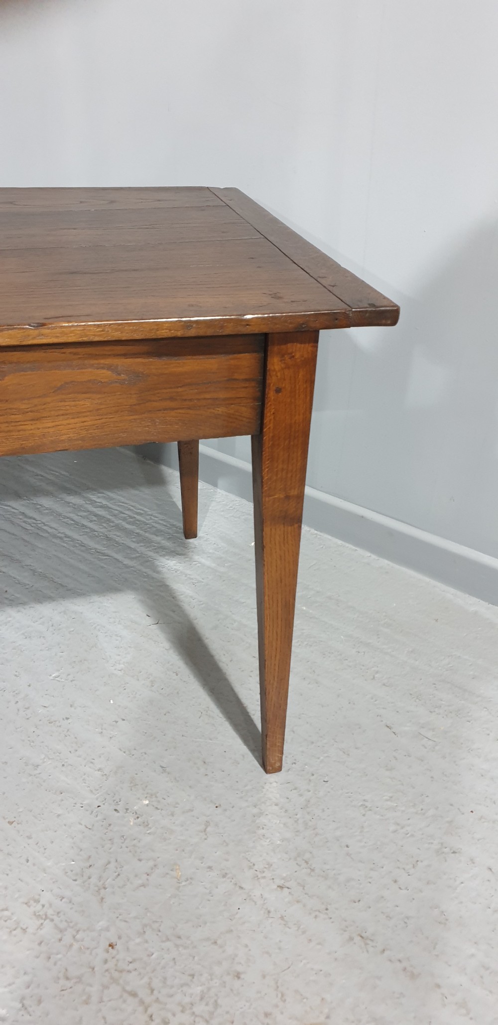 French Oak Plank Kitchen Farmhouse Table View VI