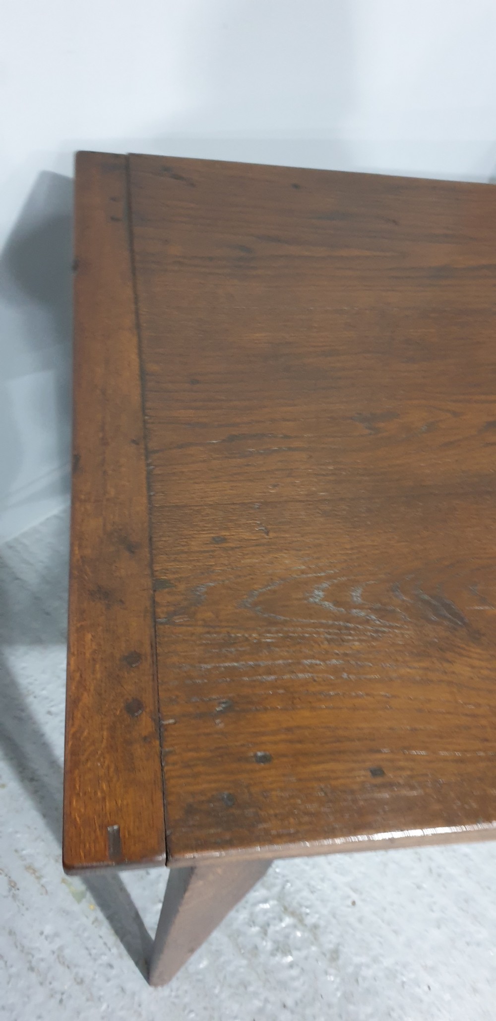 French Oak Plank Kitchen Farmhouse Table View VIII