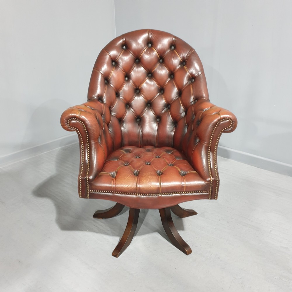 Outstanding Red Leather Office Desk Chair