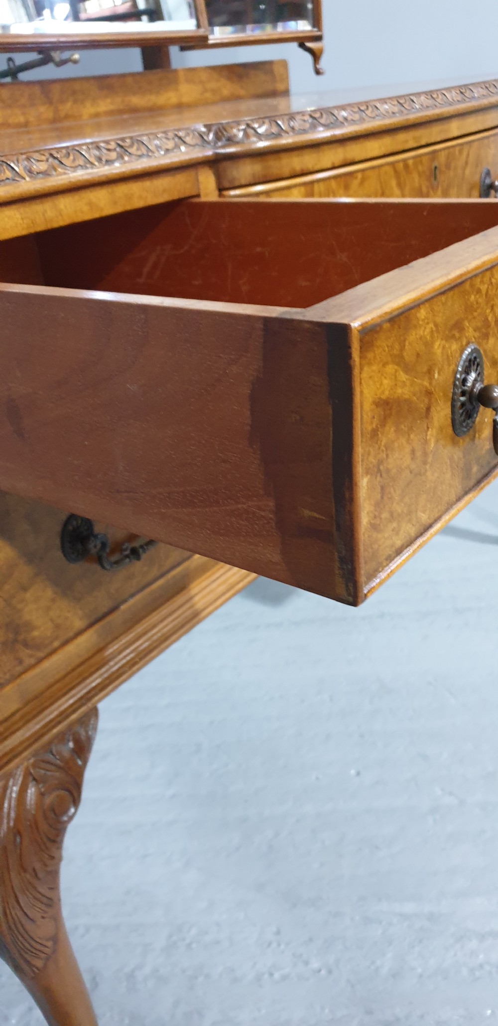 Beautiful Burr Walnut Dressing Table View V