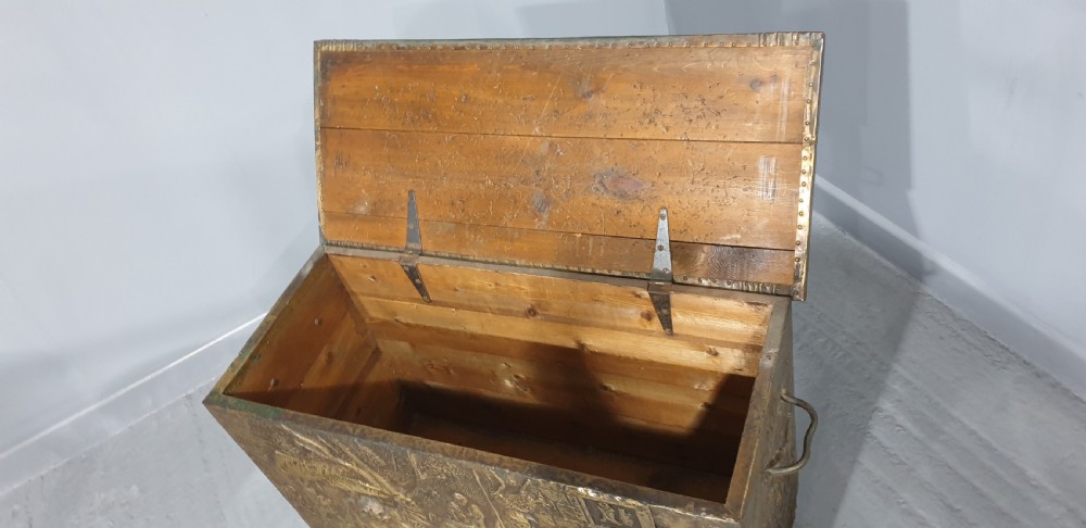 Large Brass Log Bin View VII